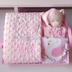 Cesta Bebé personalizada Cisne
