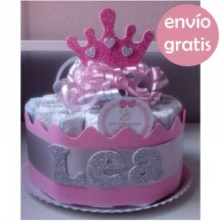 Tarta de Pañales original de Niño y Barata para Regalar al Bebé