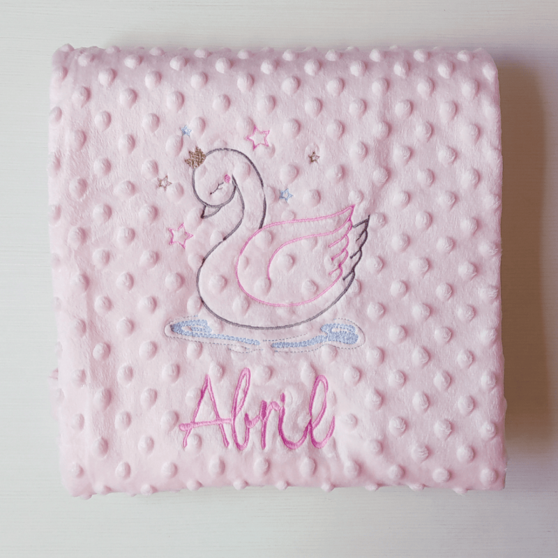 manta-bebe-personalizada-cisne