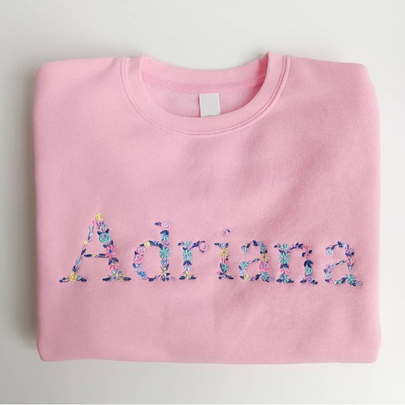 Groenlandia Cornualles cerca Sudadera infantil personalizada nombre Flores