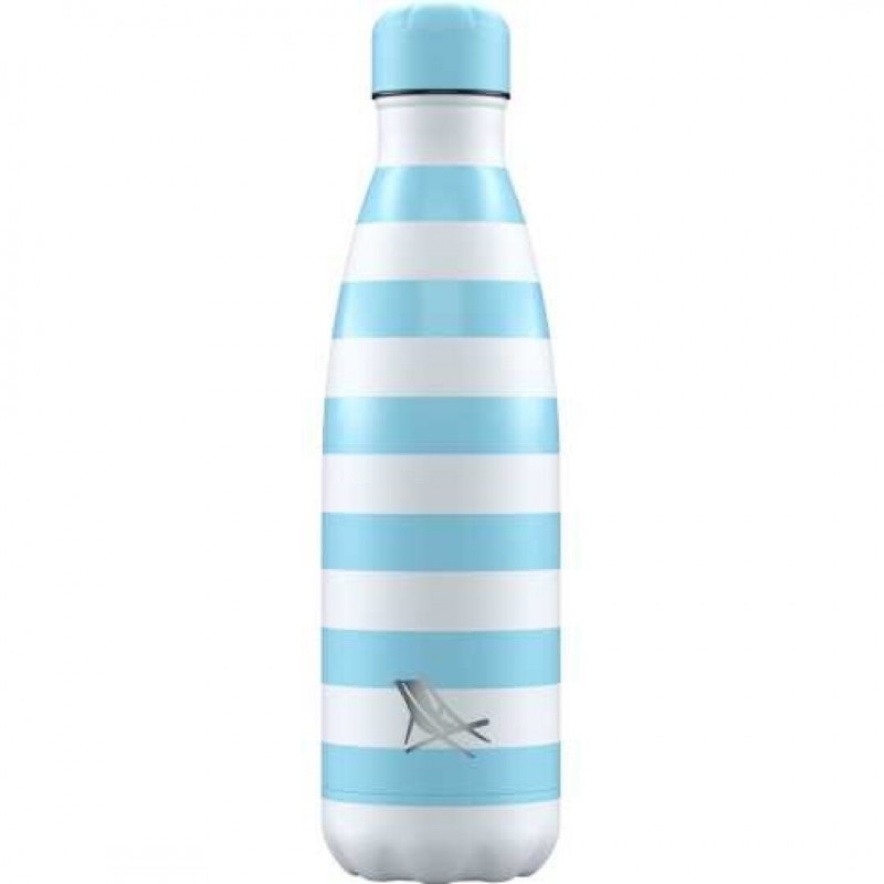 Botella térmica acero inoxidable Chillys Dock&Bay Azul Pastel 500 ml