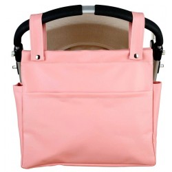 Bolso Carro Bebe Talega Plastificada Modelo Capricho Color Beige