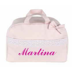 Bolso Carrito bebe Personalizado Polipiel Penélope Color rosa con