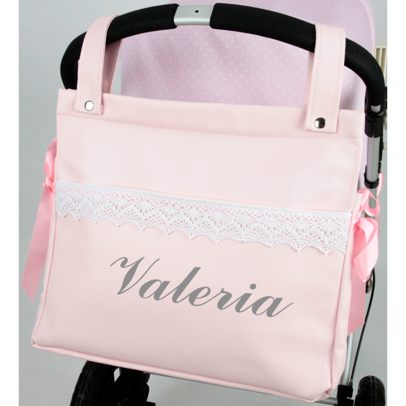 Bolso Carro Bebe Talega polipiel gris lisa -danielstore