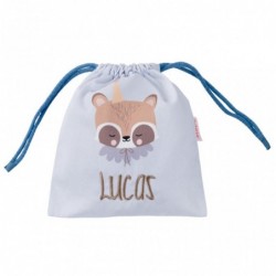 Bolsa guardería, bolsa personalizada, saco, vuelta al cole, colegio, bolsa  merienda, saco merienda, nombre, cumpleaños, regalo original - infantil -  Navidad - Reyes - Cumpleaños - DINO BEBÉ: 18,00 €