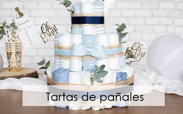 Tarta de pañales personalizada grande